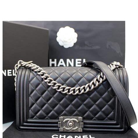 boy chanel pouch black|chanel boy bag for sale.